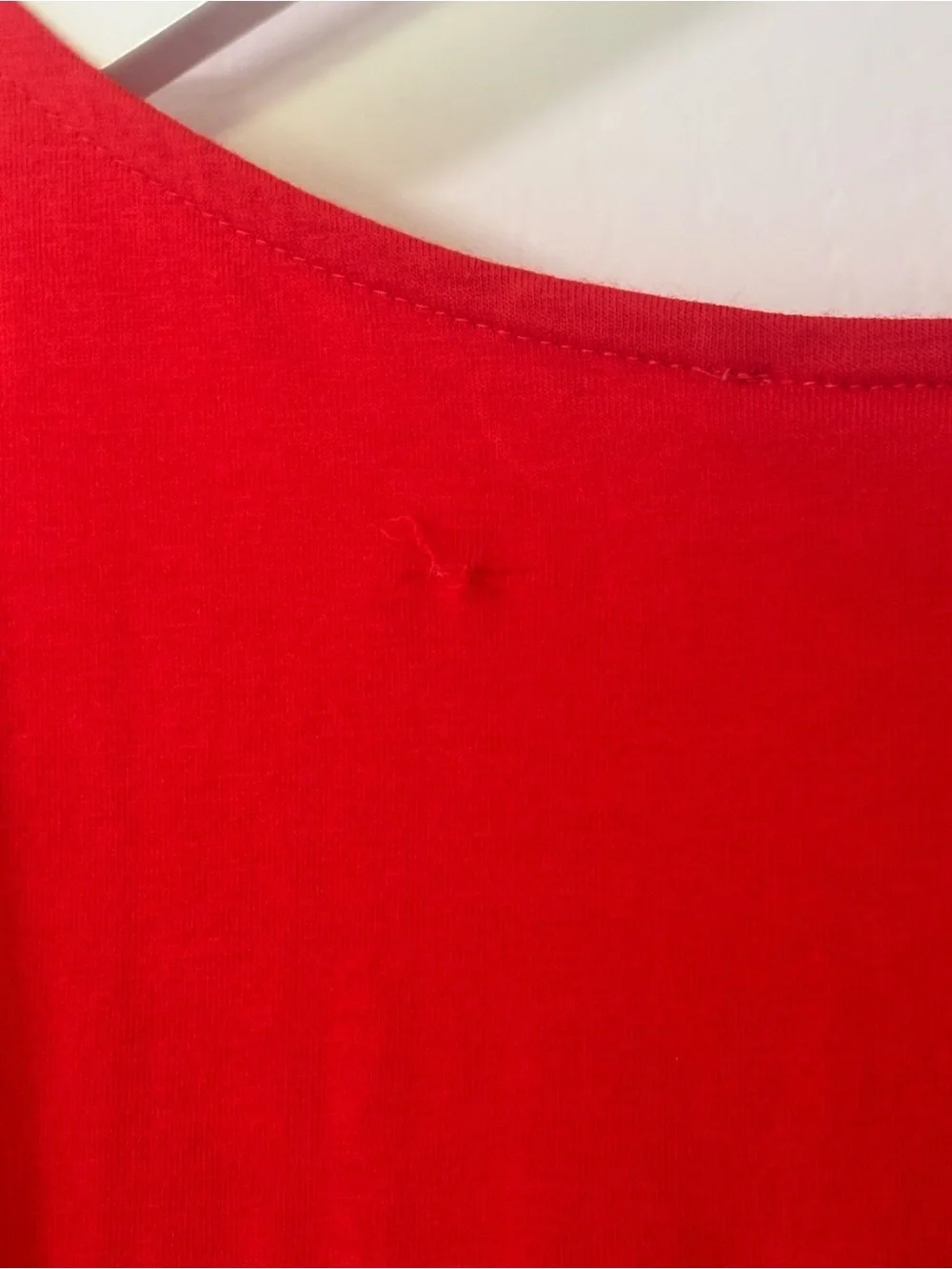 NWT Michael Kors Red‎ Cold-Shoulder Cut Out Cotton Top Medium Shirt